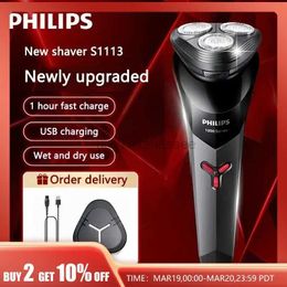 Electric Shavers PHILIPS S1113 USB Interface Mens Recommended Fashionable Portable Full-body Water Wash New 1 Series Upgrade Electric Shaver 240329