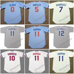 Men's 1970's-1995's Texas AL OLIVER IAN KINSLER IVAN RODRIGUEZ LENNY RANDLE JIM SUNDBERG TOBY HARRAH YU DARVISH GENO PETRALLI #14 FRANCO Throwback Baseball Jersey S-5XL
