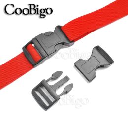 12pcs 1" Plastic Side Release Buckles Curved Paracord Bracelet Buckle Clip Outdoor Camp Backpack Strap Dog Collar Colourful 26mm