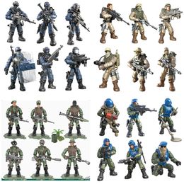 Soldier Assembled Joint Movable Roles Military Model Building Block Doll Toy Special Forces Police Elite Warrior
