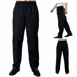 men Chef Trousers Food Service Work Wear Loose Casual Kitchen Restaurant Hotel Uniform Cook Pants For Man Chef Bottoms S-5XL 62ST#