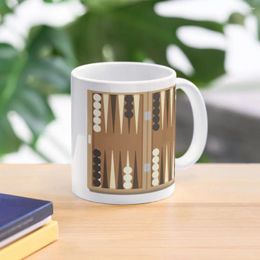 Mugs BACKGAMMON BOARD Coffee Mug Original Breakfast Cups Customizable