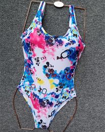 women designers Bikini Fashion Letter Print One-piece swimsuits Beach sexy Ladies swim Suit