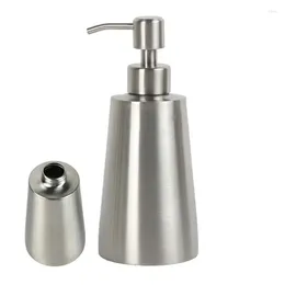 Liquid Soap Dispenser Empty Shampoo Bottles Stainless Steel Pump Bottle 350ml Capacity Toiletries For Lotions