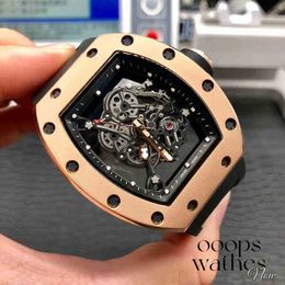 Mens Watch Designer Watches Movement Automatic Luxury Luxury Mechanics Wristwatch Wine Barrel Watch Mil high quality