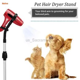 Hair Dryers New Pet Hair Dryer Stand Lazy Frame Aluminum Alloy Length Adjustable High Quality Hair Dryer Stand For Home Pet Accessories 240329