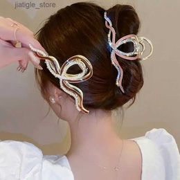 Hair Clips VANIKA New Woman Elegant Geometry Hair Claws Ladies Fashion Washing Face Hair Clips Ponytail Clip Girls Metal Hair Accessories Y240329