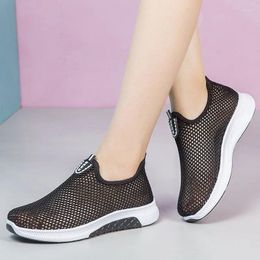 Fitness Shoes WHNB 2024 Summer Breathable Mesh Sneakers Men Comfortable Slip On Male Loafers Casual Walking Footwear