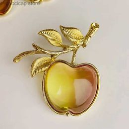 Pins Brooches Medieval Retro Brooch Jelly Imitation Glass Earrings Fashionable Classic Temperament Badge Womens Clothing Accessories Y240329