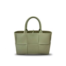 10A Designer Andiamo Bag Arco2024 handbag Woven Leather Tote Bag Fashion East-West Shopping Bag Luxury Handbag 2024 New Designer Top Quality Womens Bag Parrot Green