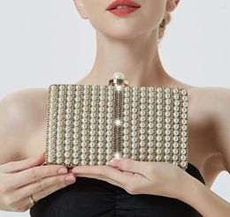 Evening Bags Pearl Bag Party Banquet Clutch For Women Wedding Clutches Female Handbag Chain Shoulder WY150