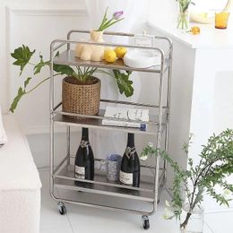 Kitchen Storage Auxiliary Trolley Organiser Cart With Wheels Cabinets For Beauty Salon Furniture Cupboards Rolling Multi-purpose