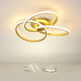 Ceiling Lights Modern LED Lamp Gold Black Chandelier For Living Dining Room Bedroom Home Decoration Indoor Lighting Fixture Lustre