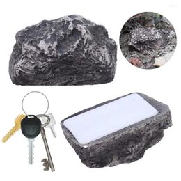 Decorative Figurines Rock Key Safe Outdoor Garden Hider Resin Stone With Secret Compartment For Spare Fake Yard Landscaping Ornament