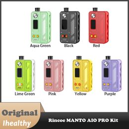 Rincoe Manto AIO Pro Kit compatible with Manto AIO 0.15Ω/0.3Ω/RBA Coil Single external 18650 battery 80W max 0.96'' TFT screen