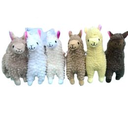 Hayvanlar Güzel 23cm Beyaz Alpaca Llama Peluş Oyuncak Bebek Dolgulu Hayvan Dolls Japon Koyun Yumuşak Alpacasso Çocuklar İçin Doğum Günü Noel Hediyeleri 240307