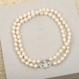 Halskette Designer Luxus Damen Modeschmuck Metall Perlenkette Gold Halskette Exquisite Accessoires Festliche exquisite Geschenke