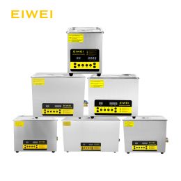 Feeding Eiwei Ultrasonic Cleaner Bath 0.8l 2l 3l 4l 6l 10l 15l 22l 30l 50w600w Degas Semiwave with Heater Timer Digital Display Stainle