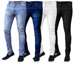 retro Stretch Jeans Man Pants Wing Zipper Casual Slim Fit Trousers Male Plus Size Pencil Pants Denim Skinny Jeans for Men 87G4#