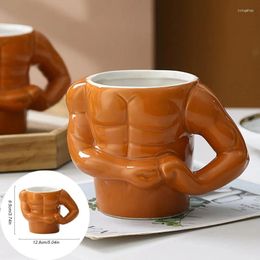 Mugs Creative Ceramic Pectorales Home Breakfast Milk Coffee Mug Water Cups Boys Gym Trainer Funny Gift Holiday