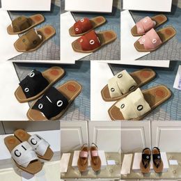 Designer Slide Slippers Womens Fashion Casual Sandal Women Summer Flat Shoes Black White Blue Brown High Quality Slipper Luxury Comfortable Beach Pool Sandals