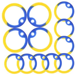 Dog Collars 12 Pcs Tag Muffler Ring Pet Name Circle Accessory Silica Gel Mute Hoop