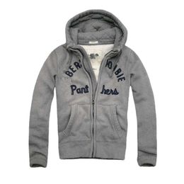 Garment Factory Mens Sweater Paste Cloth Embroidery Hooded Cardigan Zipper Jacket Washing