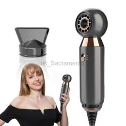 Hair Dryers Bladeless Hair Dryer Powerful Fast Hairdryer Blow Dryer Mini Home Travel Hair Style Dryer Rechargeable Silent 110V-240V CF13 240329