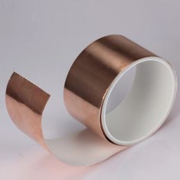 50mm x 2m One Side Copper Foil Tape EMI Shielding Guitar Slug Snail Barrier Single Conductive Adhesive for Guitar