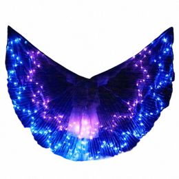 women Belly dance LED Wings Colourful LED ISIS Wings Adult bellydance Profial Accory Belly Dancing LED Wings No Sticks I7eV#