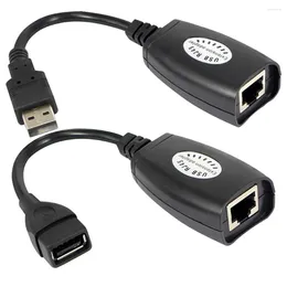 Spoons USB To RJ45 RJ 45 LAN Cable Extension Adapter Extender Network Port Signal