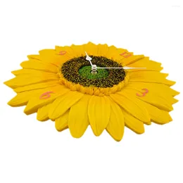 Wall Clocks Waterproof Outdoor Sunflower Home Living Room Decoration Vintage Round Hanging Bedroom Office