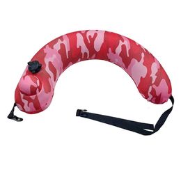 Multifunctional semicircle swimming ring Thickened Half circle Swim camouflage inflatable Neck pillow life buoy 240322