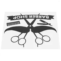 Wallpapers Barber Shop Window Sticker Adhesive Barbershop Stickers Decal Self Wall Decor For