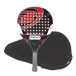 Padel Tennis Racket Paddle Carbon Fibre Enlarge The Noodles Shock Absorption Anti-slip Handle Leather Outdoor Sports Equipment 240323