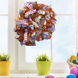Decorative Flowers Easter Wreath Hanging Ornament Spring Wedding Home Decor Garland For Outdoor Farmhouse Window Porch Party