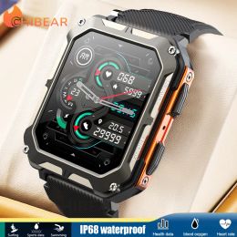 ChiBear Smart Watch Men Bluetooth Call IP68 Fitness Waterproof Outdoor Sports Watches C20 PRO Smartwatch 1.83 inch 240 290 HD