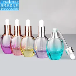 Storage Bottles Dropper Bottle 30ml Essential Oil Dispensing Packaging Cosmetic Glass Empty Perfume
