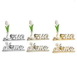 Decorative Figurines Love Home Table Decor Word Sign Decorations Freestanding Crafts Light