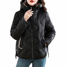 hooded Parkas Women Korean Fi All-match winter Coats Thicken Warm Streetwear Cold Wear Casual Female Outwear Ins K6Mm#