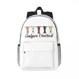 Backpack Galgos United Greyhound Backpacks Teenager Bookbag Fashion Children School Bags Laptop Rucksack Shoulder Bag Large Capacity