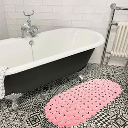 Bath Mats Bathroom Floor Mat Antislip Bathing Rug Accessories Ground For Throw Rugs Foot Massager Pad Anti-skid Carpet