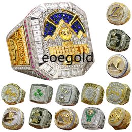 Luxury World Basketball Championship Ring Set Designer 14K Gold Nuggets JOKIC Champions Rings For Mens Womens Diamond Star Jewelrys