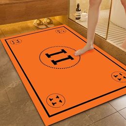 All-match Soft Diatom Ooze Bathroom Absorbent Floor Mat Toilet Door Quick-Drying Foot Mat Bathroom Anti-Slip Mats