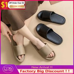 Slippers Lightweight Comfortable Eva Durable Women'S Platform For Indoor Outdoor Use Soft Non-Slip