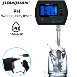 PH Meter for Aquarium Multi-parameter Water Quality Monitor Online pH monitor Acidometer US/EU plug Professional Accurate 240320