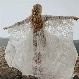 Maternity Dresses Retro lace maternity dress with Bohemian bat wing sleeves used for taking photos of long maternity dresses props baby shower clothingL2403