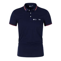 2024 Summer New Men's Casual Short-sleeved Polo Shirt Fashion Print Lapel T-shirt Breathable Men's Shirt Fashion Street Clothing