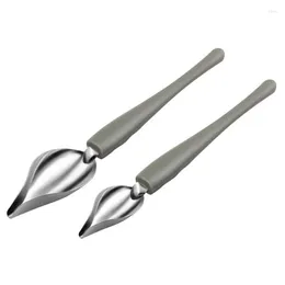 Spoons LUDA Culinary Drawing Decorating Spoon Set 2 Pcs Saucier Drizzle Pencil For Decorative Cake Coffee