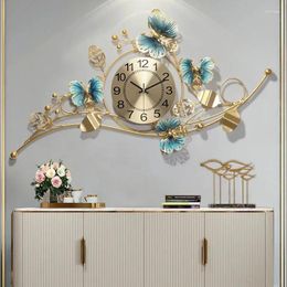 Wall Clocks Art Big Clock Luxury Silent Metal Japanese Geometric Modern Design Living Room Nordic Luminous Decorations